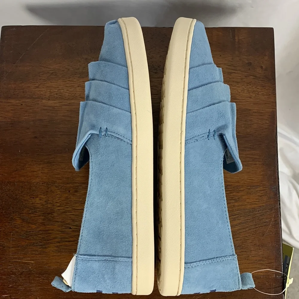 *Host Pick* NWT TOMS Deconstructed Alpargata Sky Blue Suede Sneakers - Picture 7 of 10